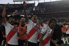 Rojas, Pinola, Enzo y Ponzio, felicidad pura en el Monumental Foto: River Plate Rojas, Pinola, Enzo y Ponzio, felicidad pura en el Monumental Foto: River Plate