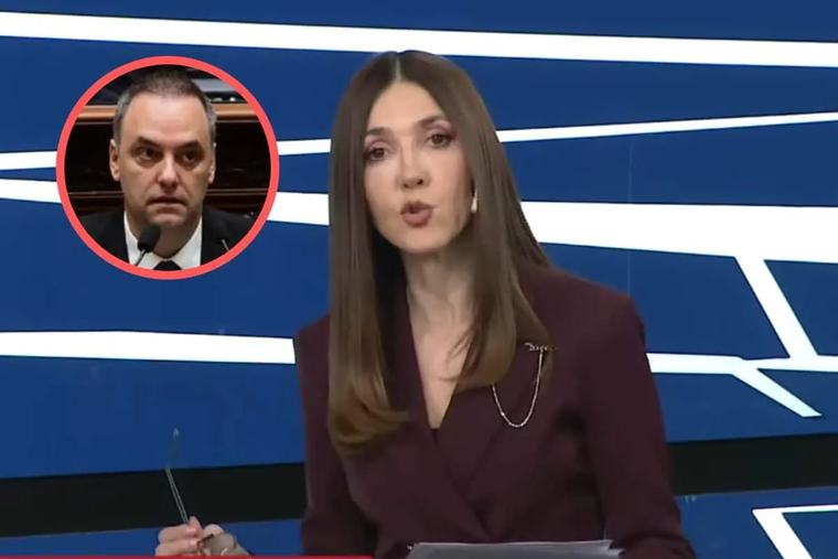 Cristina Pérez enfrentó a Manuel Adorni. Foto: captura de video LN+.