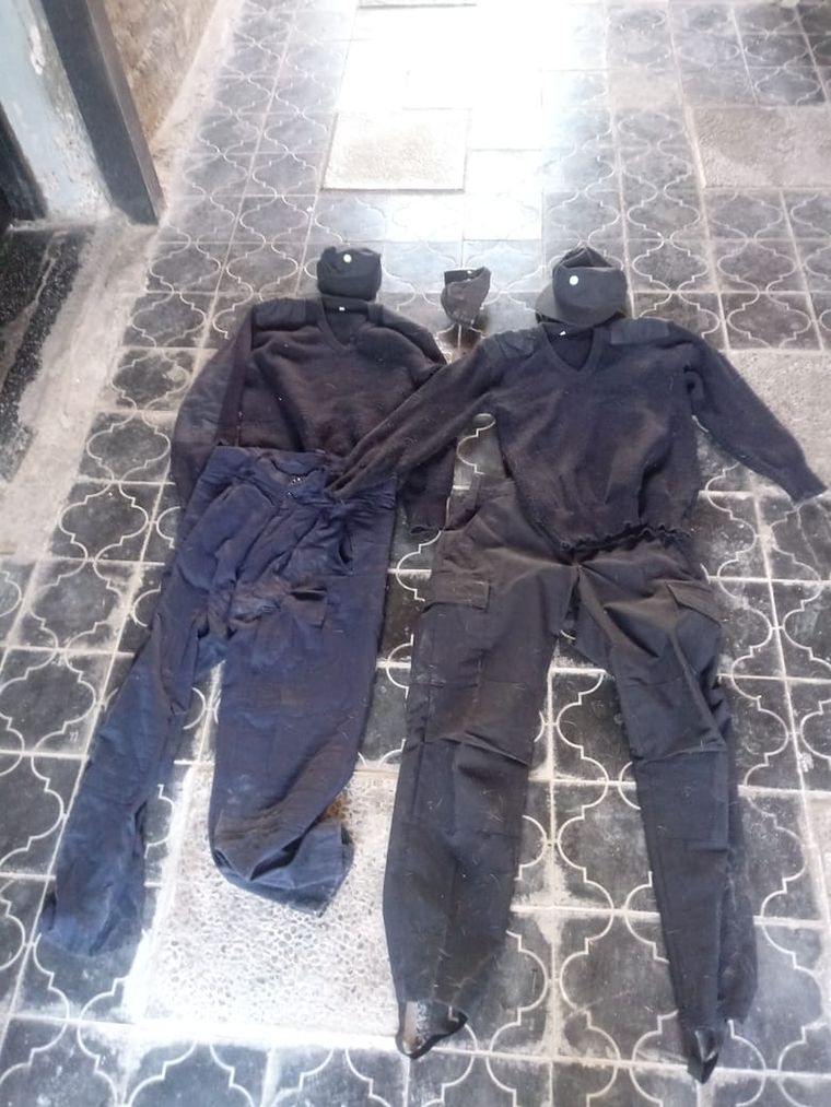 Parte de la ropa hallada en los procedimientos