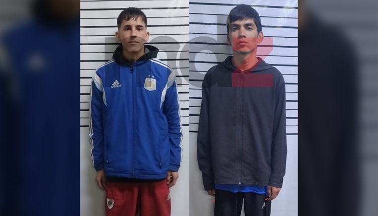 Lautaro Carrera y Nahuel Rodríguez, los dos detenidos en sendas persecuciones en Las Heras.&nbsp;
