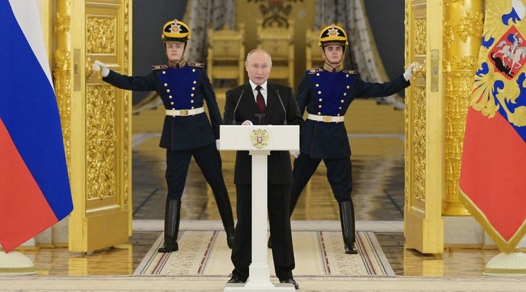 Putin en el Kremlin: Rusia no baja los brazos. Foto: ElPaís.