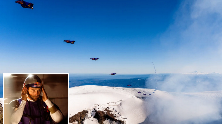 Sebastián Alvarez hizo un arriesgado vuelo. Foto: Poi.