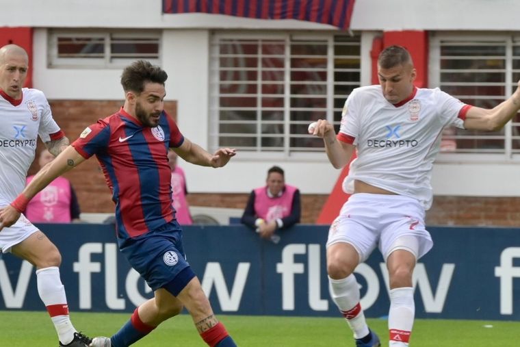 Cerutti, autor del gol que le dio el clásico a San Lorenzo por sobre Huracán.