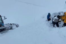En El Azufre se registraron intensas nevadas durante todo el fin de semana largo Foto: El Azufre