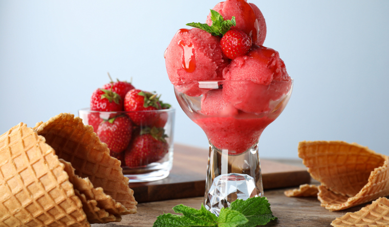 Sorbete de fresa: postre helado para complacer a todos Foto: Shutterstock