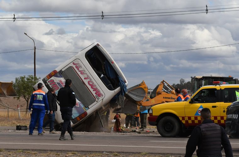 Así quedó el rodado tras el siniestro Foto: TÉLAM