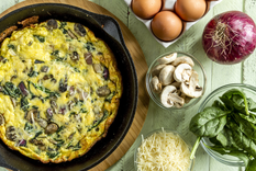 Frittata de champiñones: un platillo fácil y delicioso para la familia Foto: Shutterstock