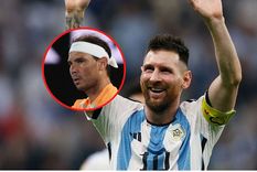 Messi le devolvió el gesto a Nadal.