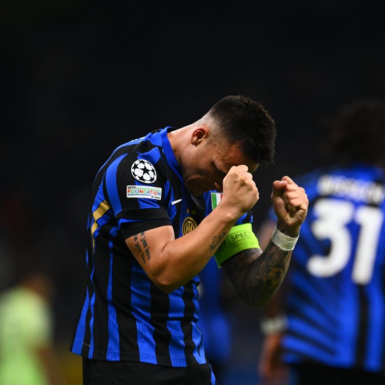 Lautaro Martínez, que llegó entre algodones, marcó un gol para el triunfo del Inter. Foto: @Inter