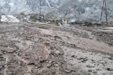 La tormenta generó aludes y el camino quedó intransitable. Foto: Gobierno de Mendoza