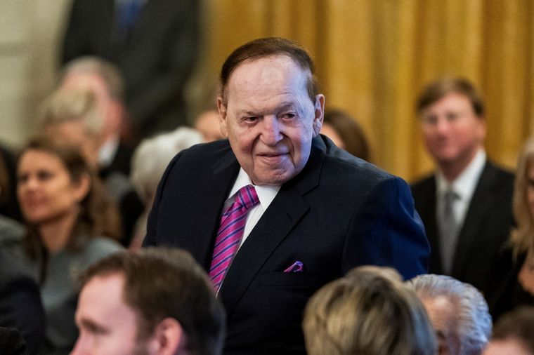 El magnate Sheldon Adelson murió a los 87 años. Foto: EFE