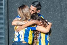 El apoyo de Jorgelina al futbolista.