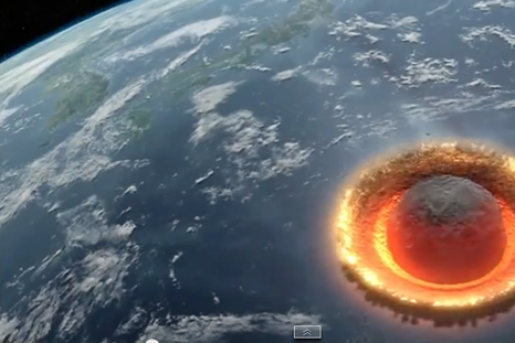 Mirá cómo un meteorito de 500 kilómetros de diámetro arrasa la Tierra