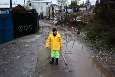 En Chile hay ya diez muertos en el nortes y muchos daminificados por el temporal. Foto Efe