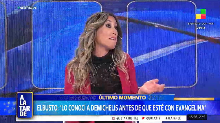 Luciana Elbusto reveló detalles del encuentro con Martín Demichelis. Foto: captura de video/ América TV. Luciana Elbusto reveló detalles del encuentro con Martín Demichelis. Foto: captura de video/ América TV. 