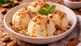 Las almendras son ricas en grasas saludables y aportan cremosidad a esta receta. Las almendras son ricas en grasas saludables y aportan cremosidad a esta receta.