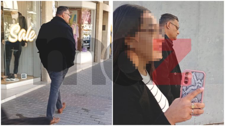 El policía Vilches fue fotografiado y filmado en las calles de San Martín. 