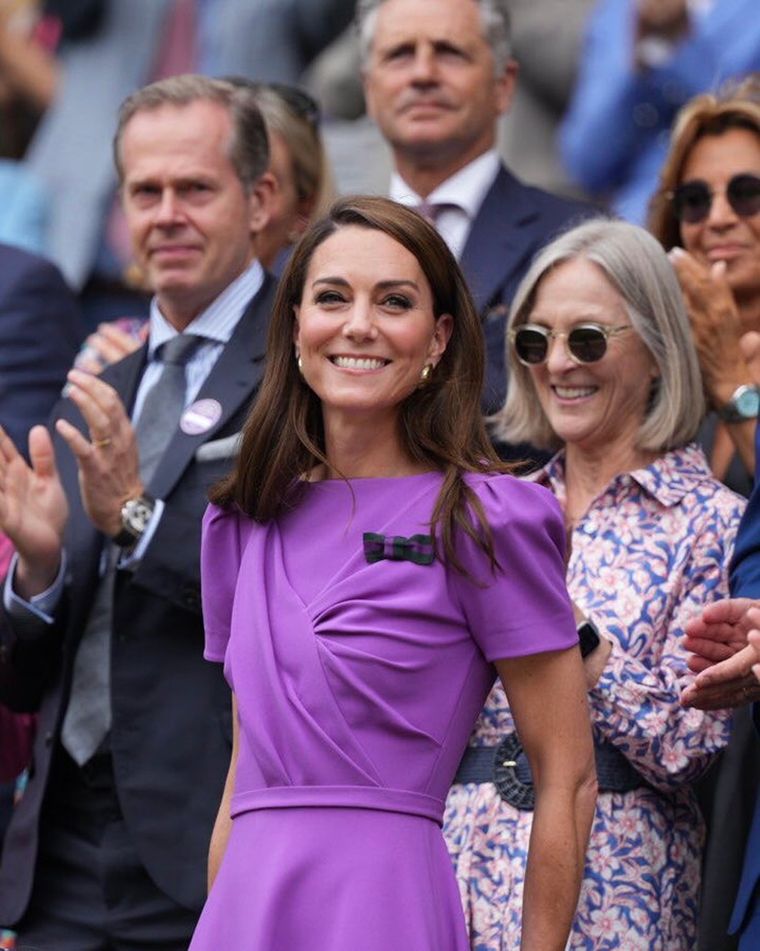 Kate Middleton reapareció en Wimbledon