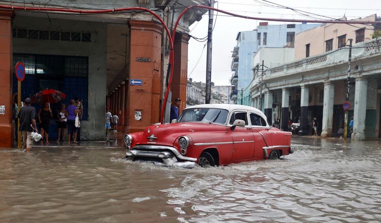 Cuba inundación huracanes Idalia dejó daños en su paso por Cuba. Foto: Efe.