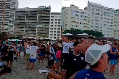 Maracanazo y fiesta. Foto: de hinchas de Independiente Rivadavia. Maracanazo y fiesta. Foto: de hinchas de Independiente Rivadavia.