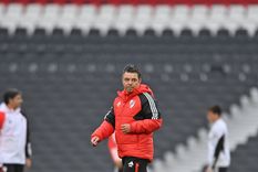 El DT continúa con el pulido del equipo. Foto: River Plate El DT continúa con el pulido del equipo. Foto: River Plate