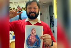 Boric se metió y tomó partido por la cantante. Foto: T13.