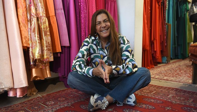 Dalila Tahan, en su atelier. Foto: ALF PONCE MERCADO / MDZ