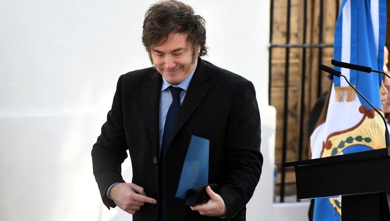 Javier Milei anunció un programa de alfabetización en San Juan. Foto: ALF PONCE MERCADO / MDZ