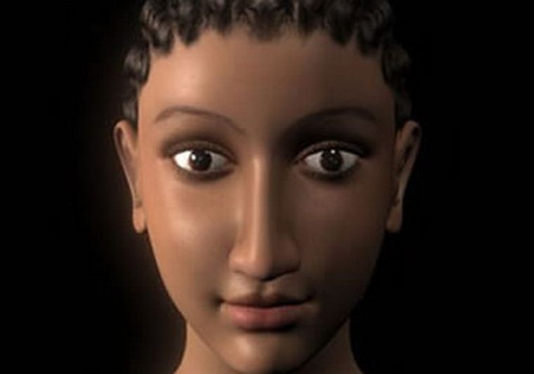 La imagen 3D de Cleopatra.