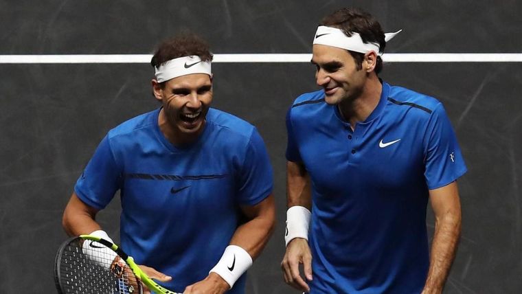 Rafael Nadal y Roger Federer, dos tenistas que marcaron una era. Rafael Nadal y Roger Federer, dos tenistas que marcaron una era.