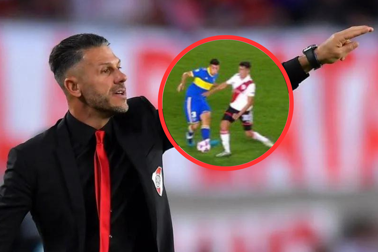 Demichelis aseguró que hubo penal de Sandez sobre Solari Foto: TyC Sports