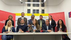 María Eugenia Vidal apoyó al espacio de Provincias Unidas en Mendoza. En la foto, con dirigentes provinciales como Gabriel Pradines y Jorge Difonso.