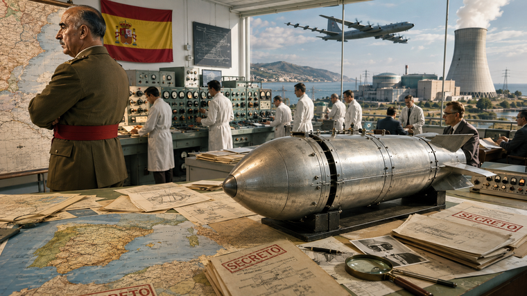 El plan nuclear para desarrollar la bomba atómica de España quedó trunco con la muerte del dictador Franco y por la necesidad de reinsertar el país en el mundo.