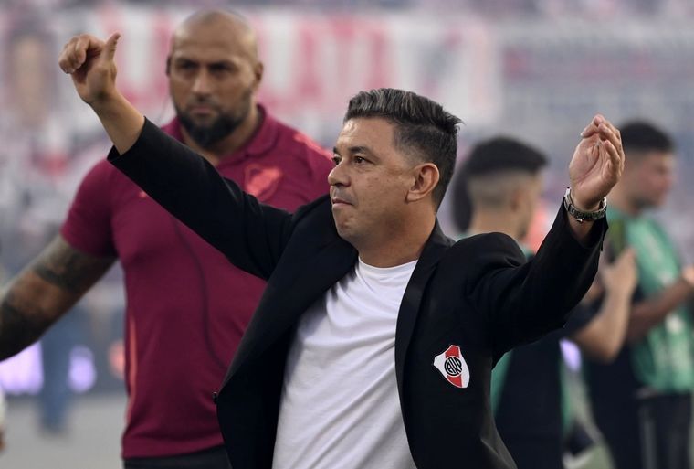 El Muñeco Gallardo va a Paraguay por su primer título en este segundo ciclo como DT de River. Foto: FotoBaires