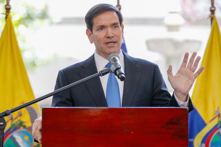 Marco Rubio habló también de la fuerte presencia de Estados Unidos en el mar Caribe.