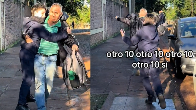 El video hizo reír y emocionar a todos en la red Foto: Captura video