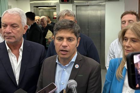 Axel Kicillof tras asumir como nuevo líder del PJ. Axel Kicillof tras asumir como nuevo líder del PJ.