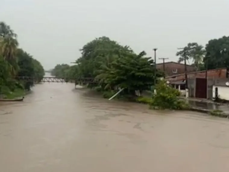 Así quedó la ciudad de Goiana tras el temporal.