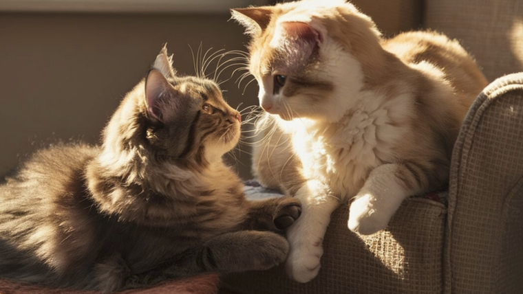Los gatos son animales territoriales y la llegada de otra mascota puede generar estrés. Foto: Archivo