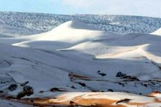 El año pasado también nevó. Foto: Break News.