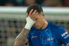 Enzo Fernández se agarró la cabeza tras un gol del City. Foto: Captura ESPN Enzo Fernández se agarró la cabeza tras un gol del City. Foto: Captura ESPN