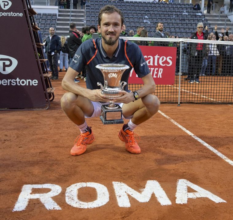 Daniil Medvedev se consagró en Roma. Foto: EFE