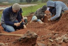 El sitio de hallazgo del dinosaurio, en Brasil. Foto: Efe.