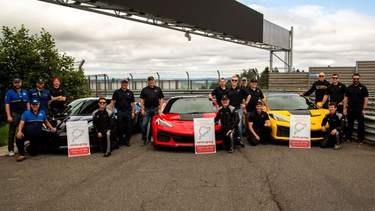 Tres Corvette y tres récords: la hazaña de Chevrolet en Nürburgring