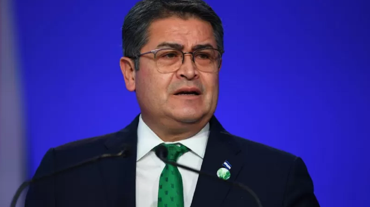 Juan Orlando Hernández en una imagen de archivo Foto: GETTY IMAGES