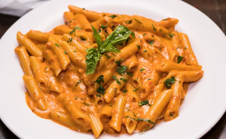 Penne al baffo Una receta clásica de Italia en pocos minutos Foto: Shutterstock