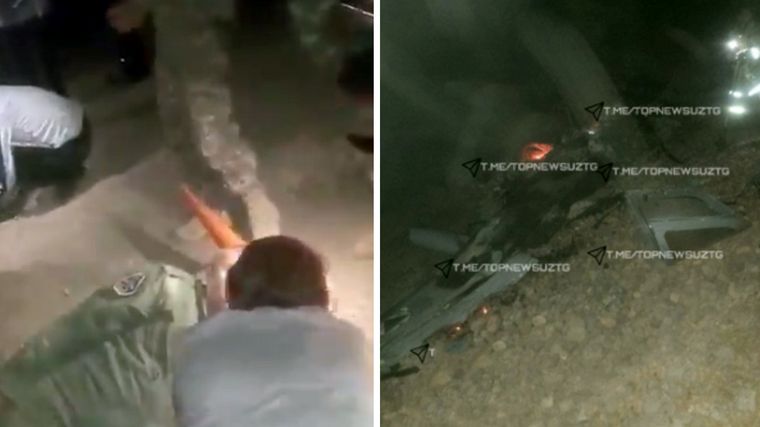 Estas imágenes se dieron a conocer para probar el derribo. Foto: Telegram.