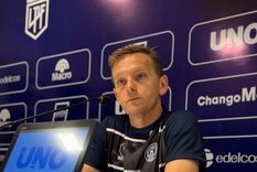 El entrenador de Independiente Rivadavia en conferencia de prensa. Foto: Prensa CSIR El entrenador de Independiente Rivadavia en conferencia de prensa. Foto: Prensa CSIR