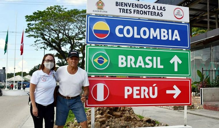 Triple frontera entre Perú, Colombia y Brasil, en el río Amazonas. Foto: Alcaidía de Leticia 