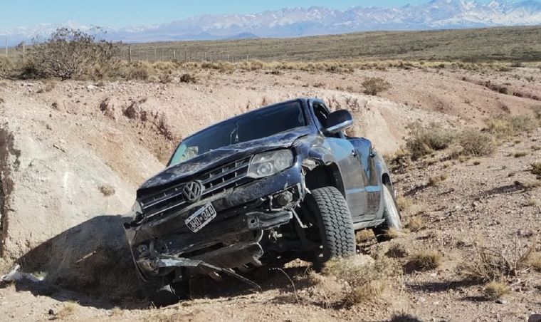 Así quedó la camioneta. Foto: Ministerio de Seguridad